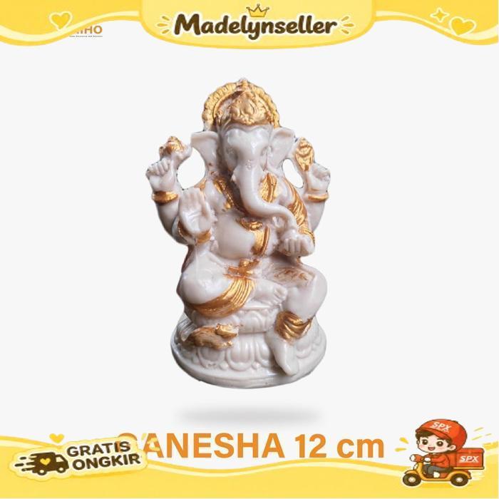 Ganesha Kurus 12 Cm  - Patung Ganesha - Patung Dewa Ganesha - Ganesha - Patung Ganesa - Dewa Ganesha