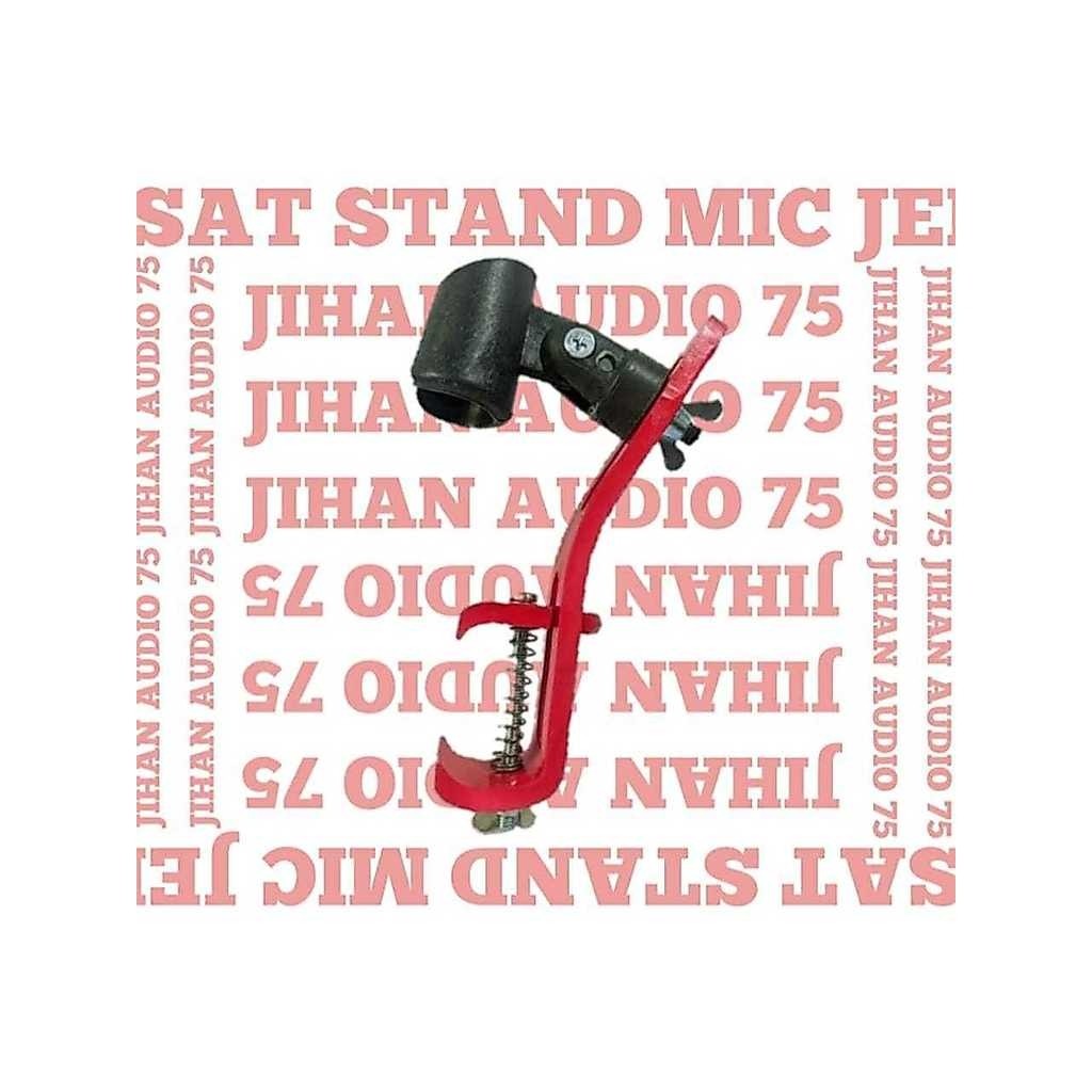 Stand Mic / Stand Mic Kendang / Hadroh / Rebbana / stand Mic Drum merah