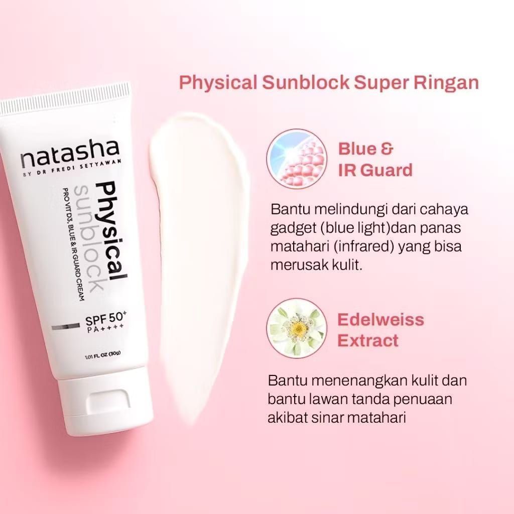 NATASHA SKINCARE PHYSICAL SUNBLOCK SPF50 /SBBLUEIREDELWEIS