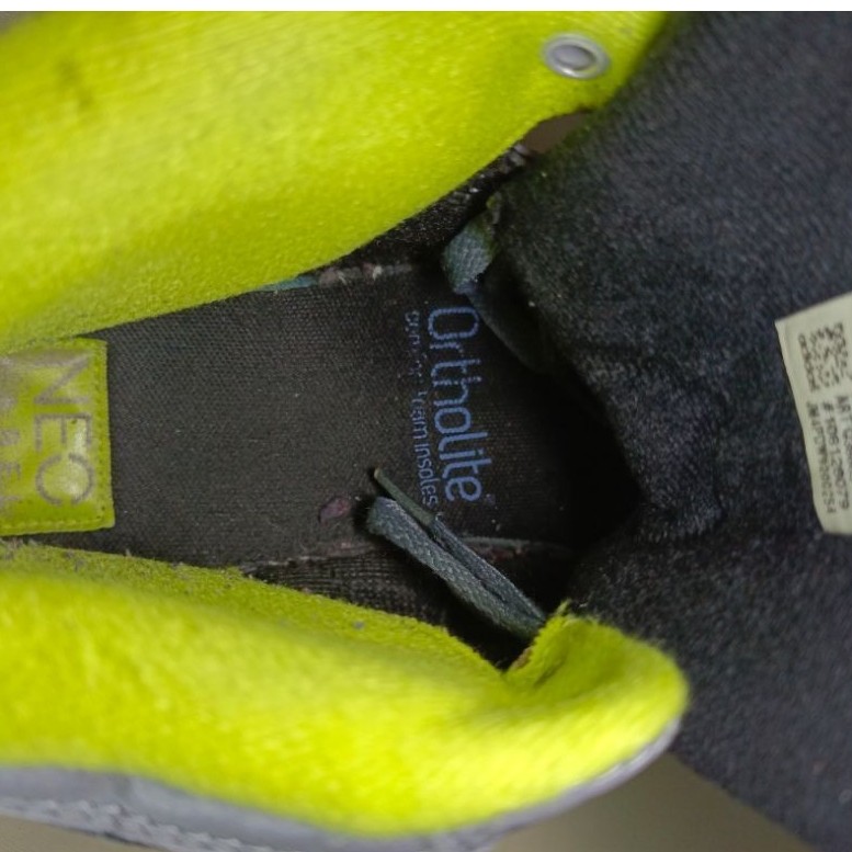 Sepatu Adidas NEO High Top Grey Black Neon - Second / Preloved Casual Sneakers