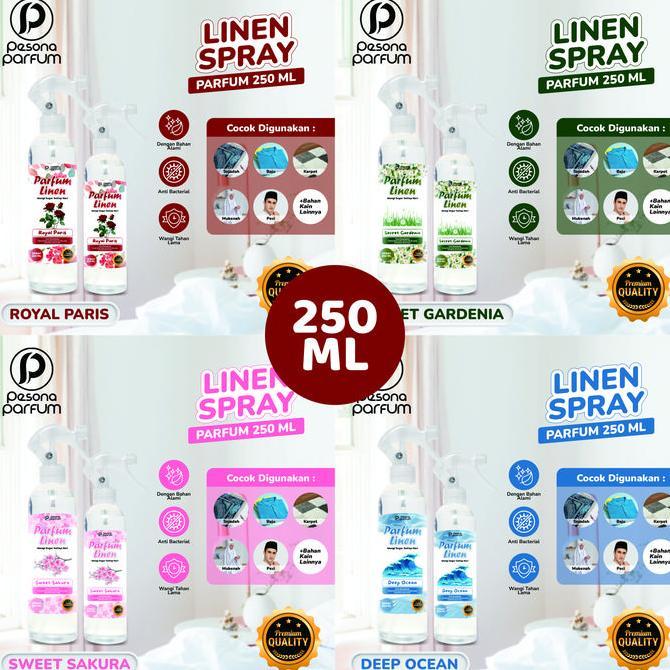 PARFUM LINEN SPRAY 250 ML ANTI BACTERIAL   | PARFUM LINEN SPRAY WANGI SEGAR SETIAP HARI | PARFUM LIN