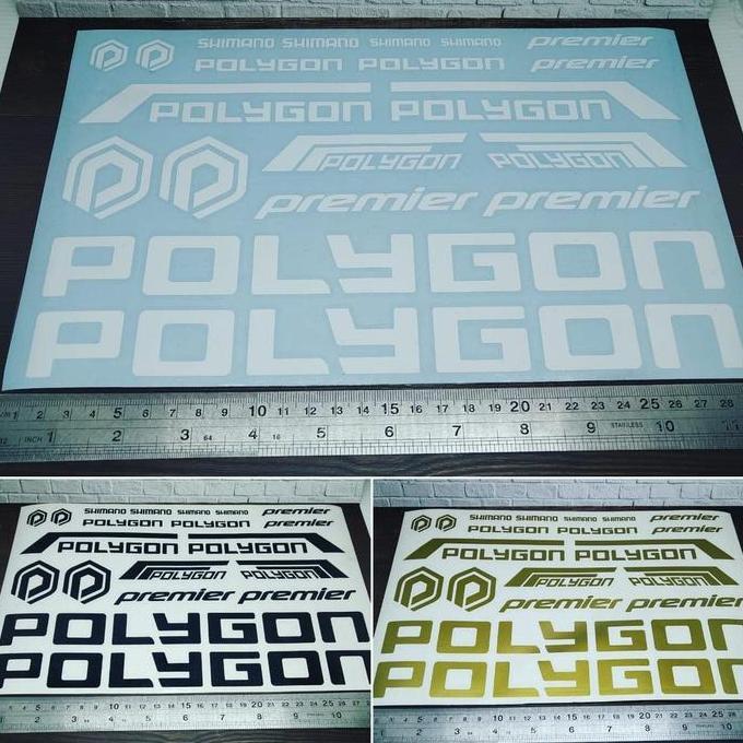 Promo Cutting Sticker frame sepeda Polygon Premier panjang 28cm bahan oracal Diskon