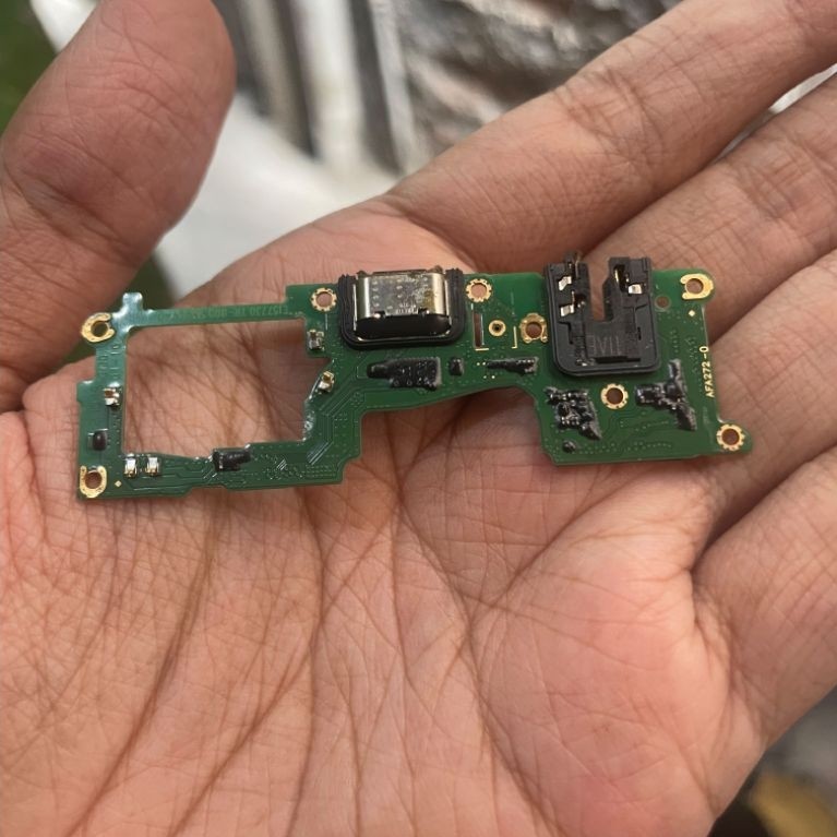 papan konektor charger mic bawa Dan jack audio realme 8 4G RMX3085 Ori copotan