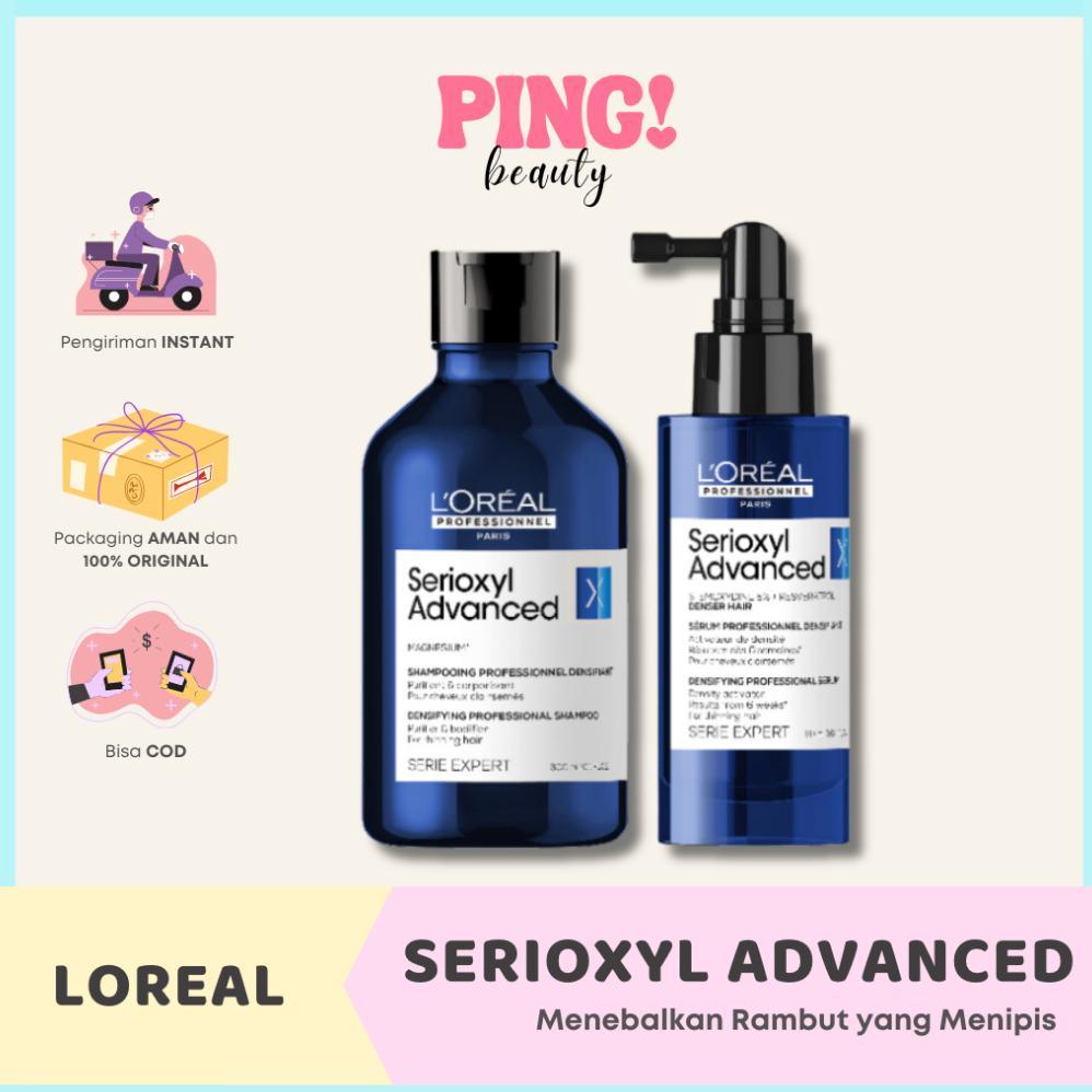Loreal Serioxyl Advanced Shampoo Serum Rambut Rontok Penumbuh Rambut