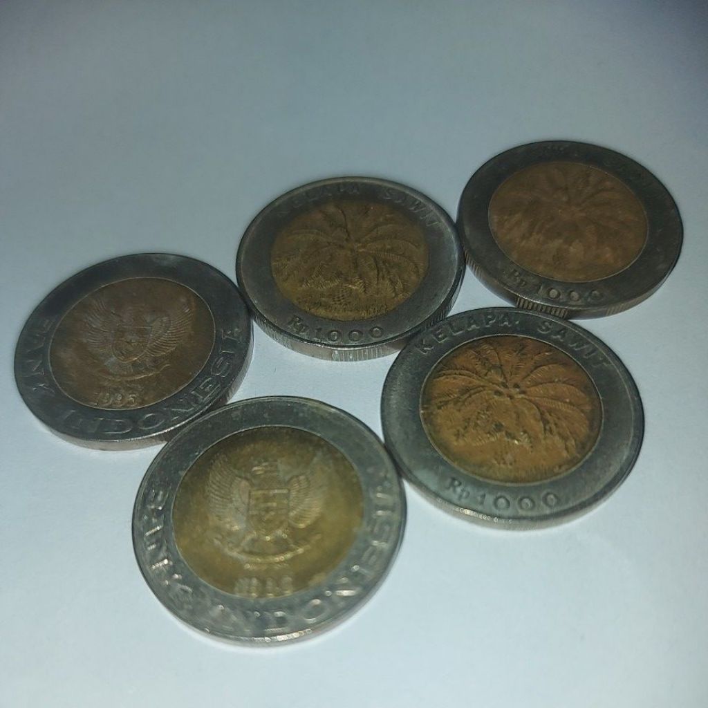 Uang Kuno Koin 1000 Rupiah Kelapa Sawit Asli