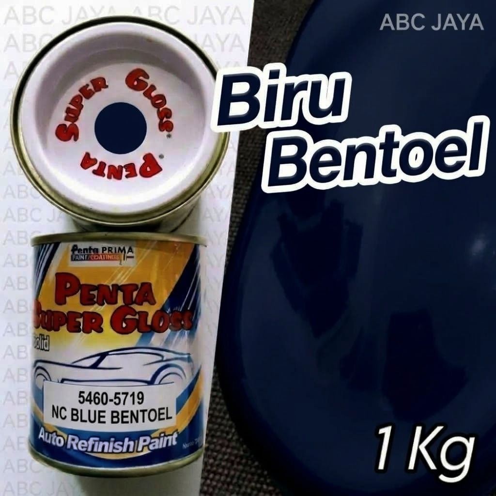 Cat Penta Super Gloss 5460-5719 Blue Bentoel 1Kg Biru Bentol Biru Tua Biru Bentul Mengkilap Duco 571