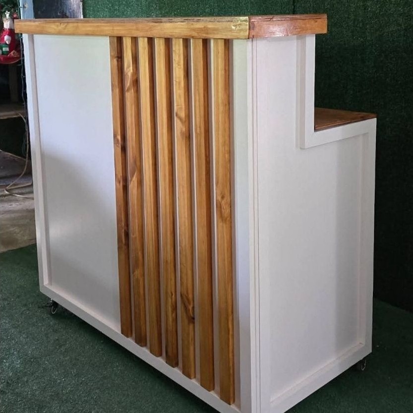 booth portable kayu jumbo/gerobak lipat minimalis/meja jualan portable/booth lipat aesthetic