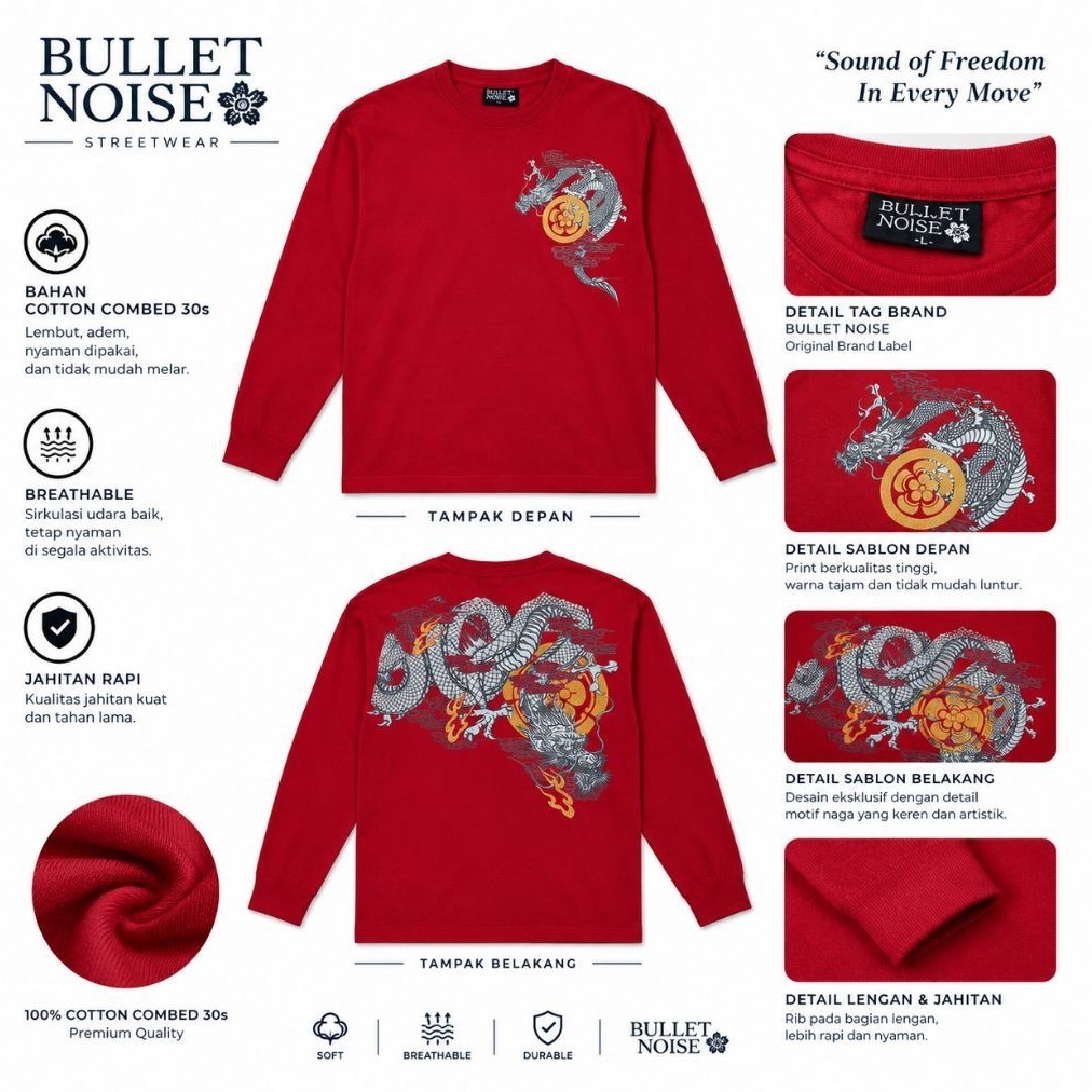 Longslevee Bullet Noise Sukajan Dragon Ball