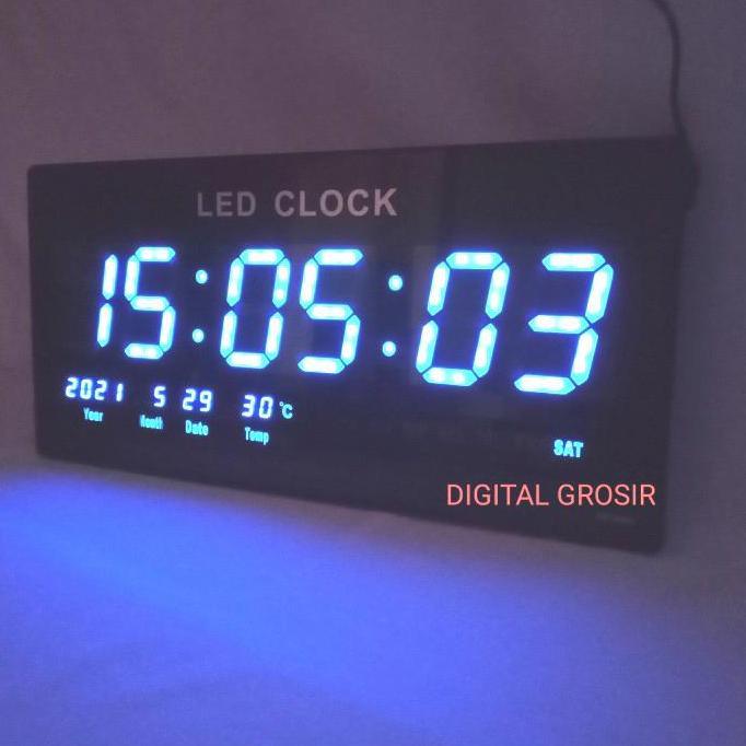 JAM DIGITAL LED TNT 4800 BIRU. JAM DINDING.
