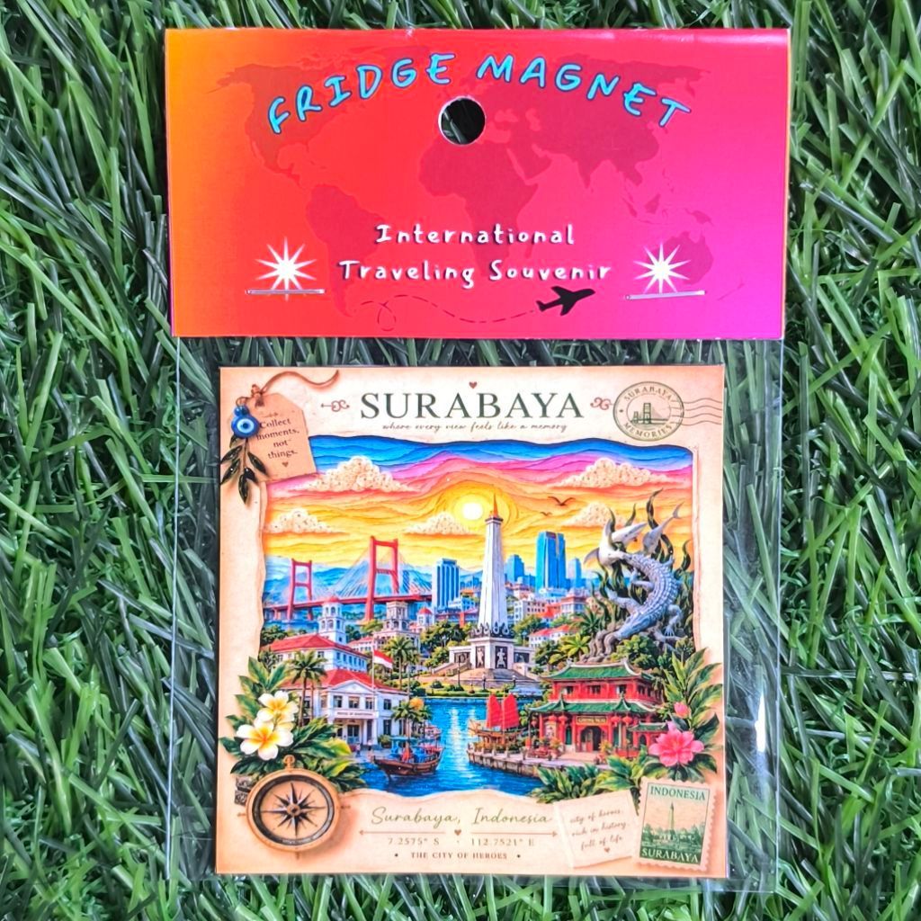 Magnet Tempelan Kulkas Surabaya Souvenir Oleh-Oleh Surabaya