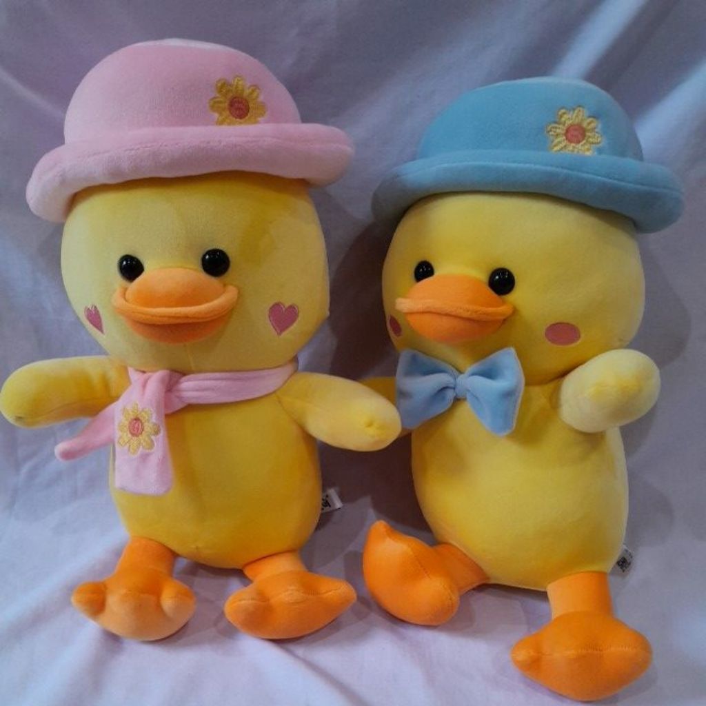 Boneka Bebek Duck Piere Boy Girl Topi Boneka Duck Cute