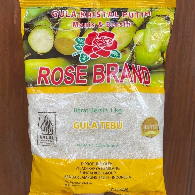 GULA PASIR ROSE BRAND 1 KG - Gula Pasir Kemasan Rose brand