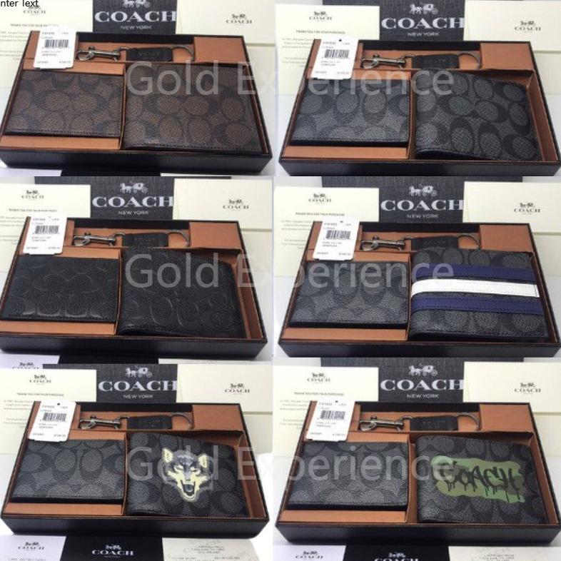 Coach Dompet Pria Men Wallet Dompet Lipat Pria Fullset ORIGINAL Coach Wallet Coach Dompet