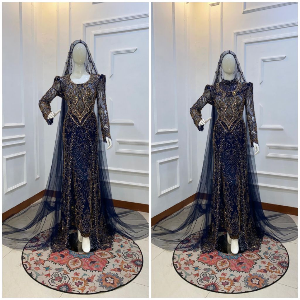 GAUN PENGANTIN AKAD NIKAH EKLUSIF PREMIUM HIGH QUALITY
