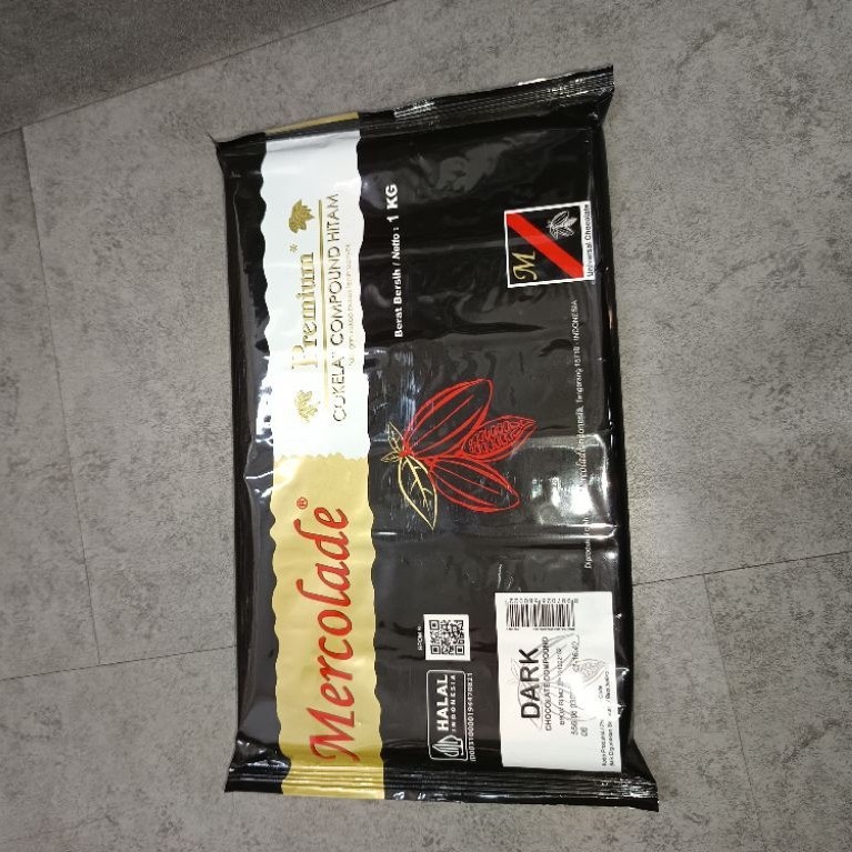 Mercolade Premium Dark Chocolate 1 Kg Cokelat / Dark Chocolate