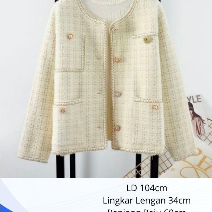 Blazer Bulu Rajut Halus Premium