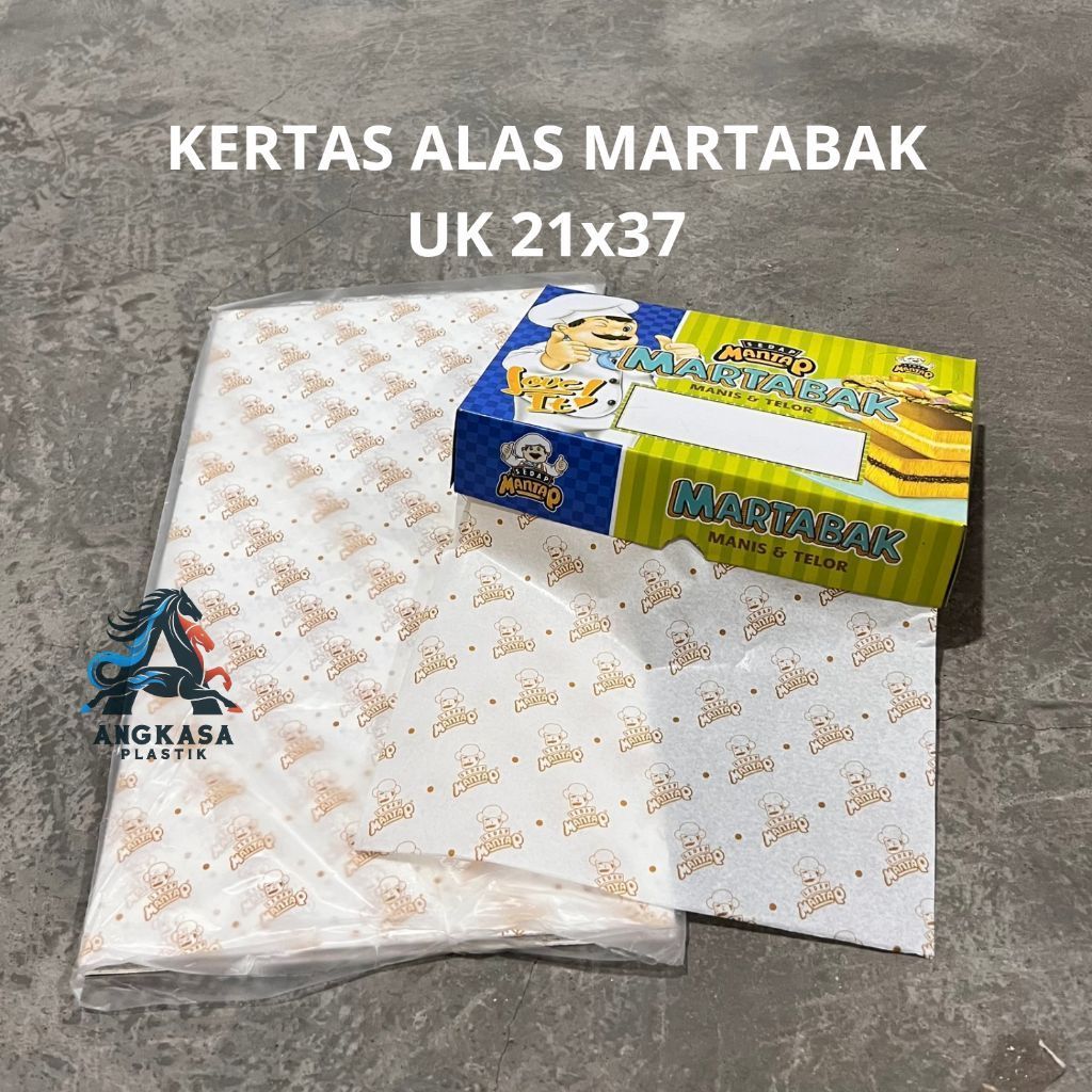 (100pcs) Alas Kertas Martabak UK 21x37cm / Kertas Alas Donat / Kertas Alas Kue / Kertas Martabak / K