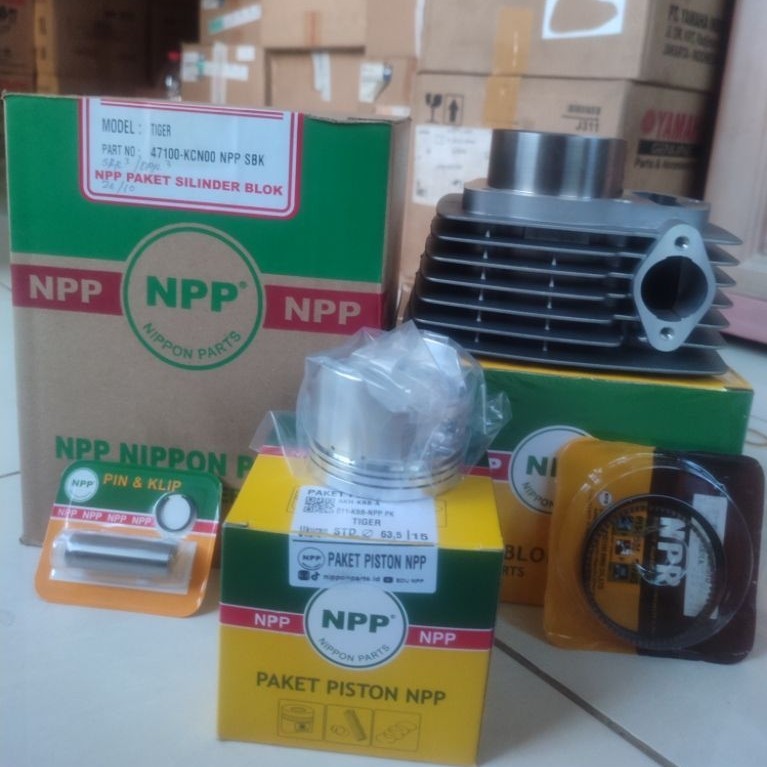 TIGER (KCN) Paket Silinder Blok Set Piston Motor Original NPP