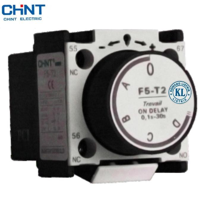 Chint F5-T2/F5-D2 Auxiliary Contact On Delay Timer for Contactor ON/OFF