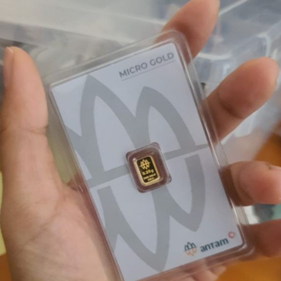 Micro Gold antam x HRTA 0.25 Gram