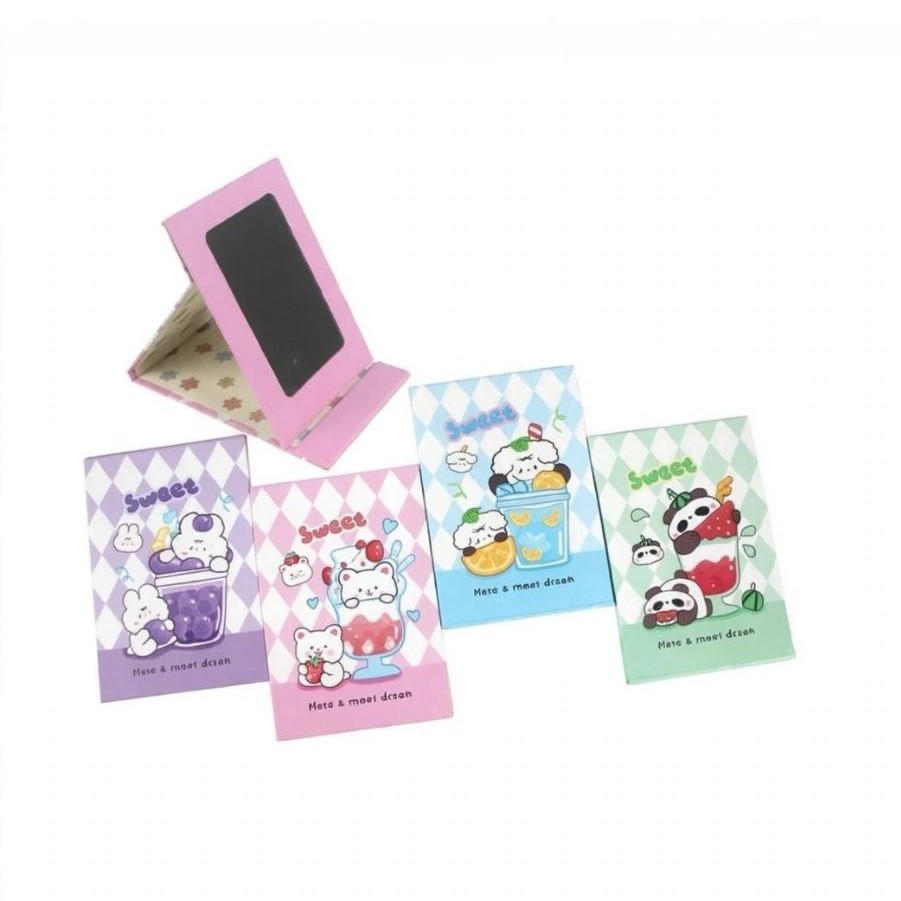 Cermin Lipat UK KECIL KODE 255 / Kaca Lipat Model Buku/ Cermin Lipat