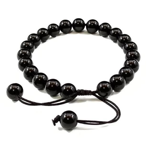 Gelang Pria Batu Giok Hitam Asli Original / Gelang Batu Black Jade