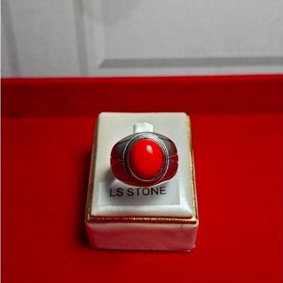 Cincin pria white dof oval elegan dan mewah