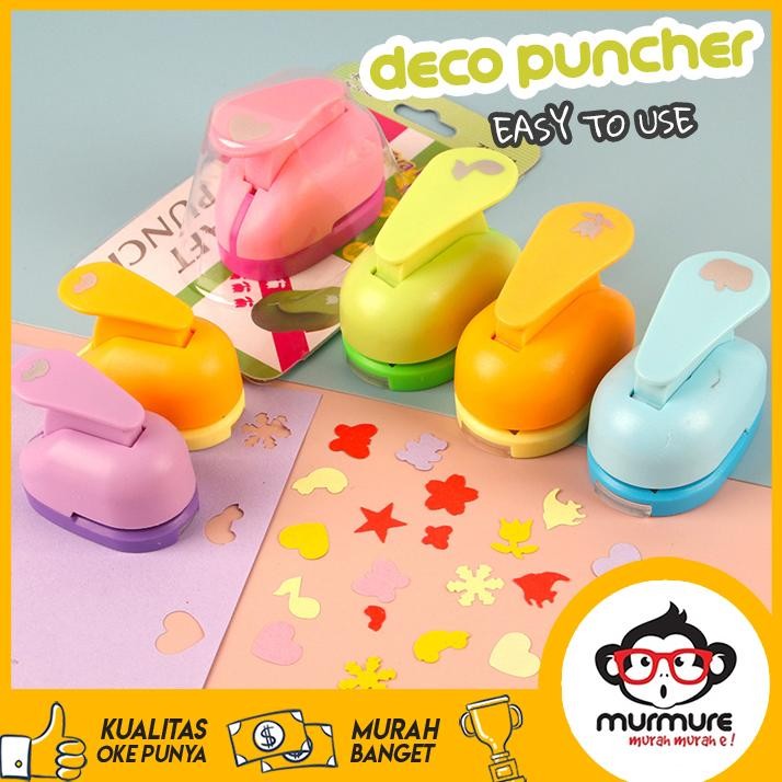 

Premium Murmure | Pembolong Pelubang Kertas Motif Gambar Bunga Hati Bintang Paper Puncher Plong Promo