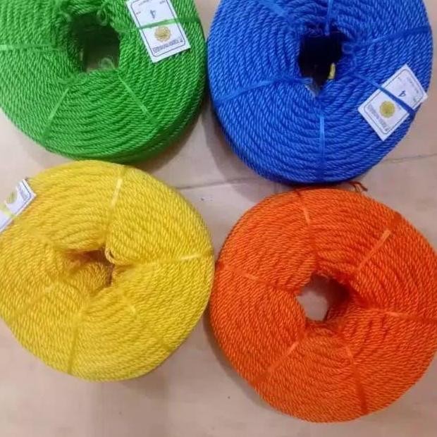 

TERLARIS - tali tambang PE atau plastik 4 mm serbaa murah