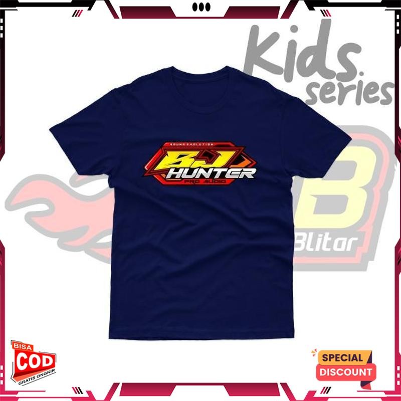 Stok Baru Baju Kaos Anak BJ Hunter New Katun COmbed Sound System Viral Kekinian Terbaru 2025 GT-01