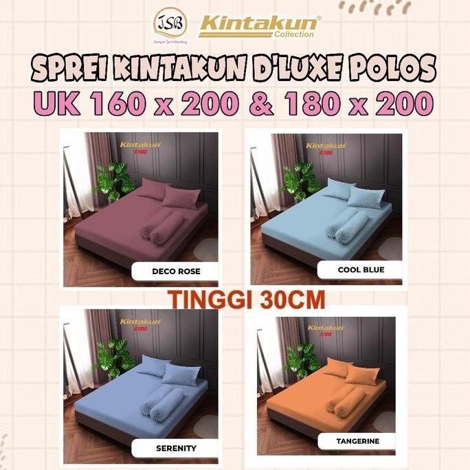 Sprei Kintakun 180x200 Tinggi 30cm / 160x200 T 30 Sepre Kintakun Seprai Promo Sepre Polos