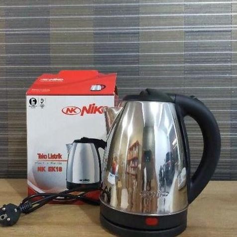 NIKO TEKO LISTRIK NK EK 18 ELECTRIC KETTLE STAINLESS 1.8 LITER