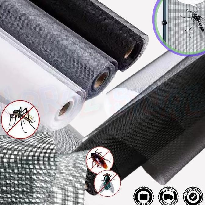Jaring Kasa Nyamuk Kawat Kelambu Penghalang Anti Serangga Penutup Lubang Angin Loster Pintu Jendela 