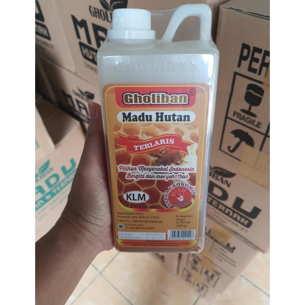 

(Terbaru) Madu KLM Gholiban Kalimantan 1 kg / 1kg Original Botol Timbul Tulisan Gholiban (Terlaris)