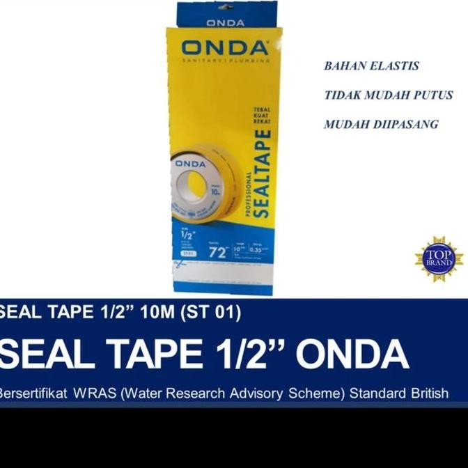 SEAL TAPE ONDA ORIGINAL 1 PACK (72pcs) GROSIR SEALTAPE ONDA PER PACK