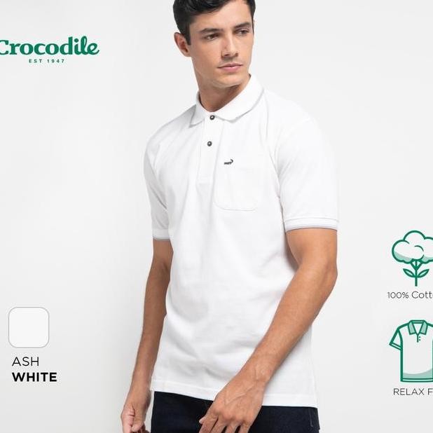 Crocodile Crcole 4 Kaos Polo Pria Katun