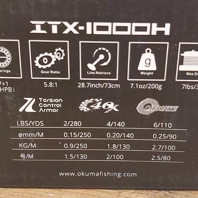 Reel okuma ITX 1000 H reel