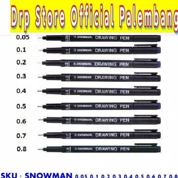 

}}}}}}] Spidol Snowman Drawing Pen Hitam 0.05 0.1 0.2 0.3 0.4 0.5 0.6 0.7 0.8