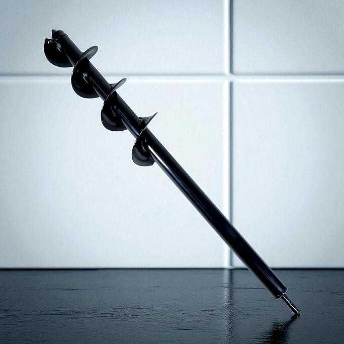 Mata Bor Biopori Alat Penggali Pelubang Tanah Resapan Bentuk Spiral Mixer Garden Auger Drill Head Al