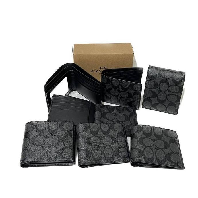 Dompet Pria Original - Coach Men Signature Bifold Compact Wallet