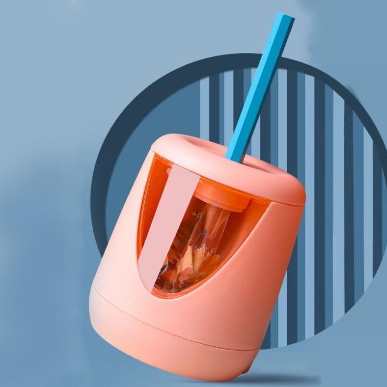 

Rautan Pensil Elektrik dengan Stiker Electric Pencil Shaener With Free Stickers Serutan pensil otomatis Pengkorok pensil elektrik