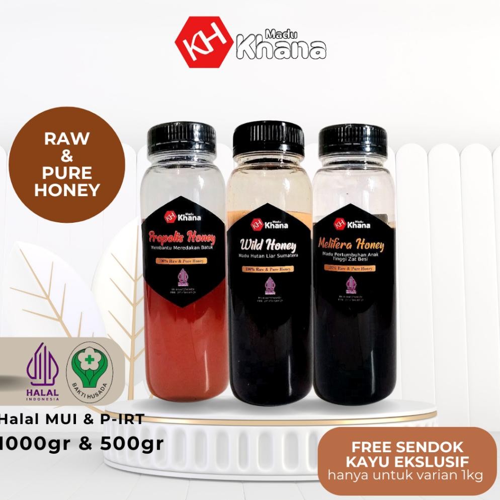 

(Terbaru) Madu Asli Murni Khana Grade A Variant Nektar 100% Alami Pure Natural Raw Honey (Terlaris)