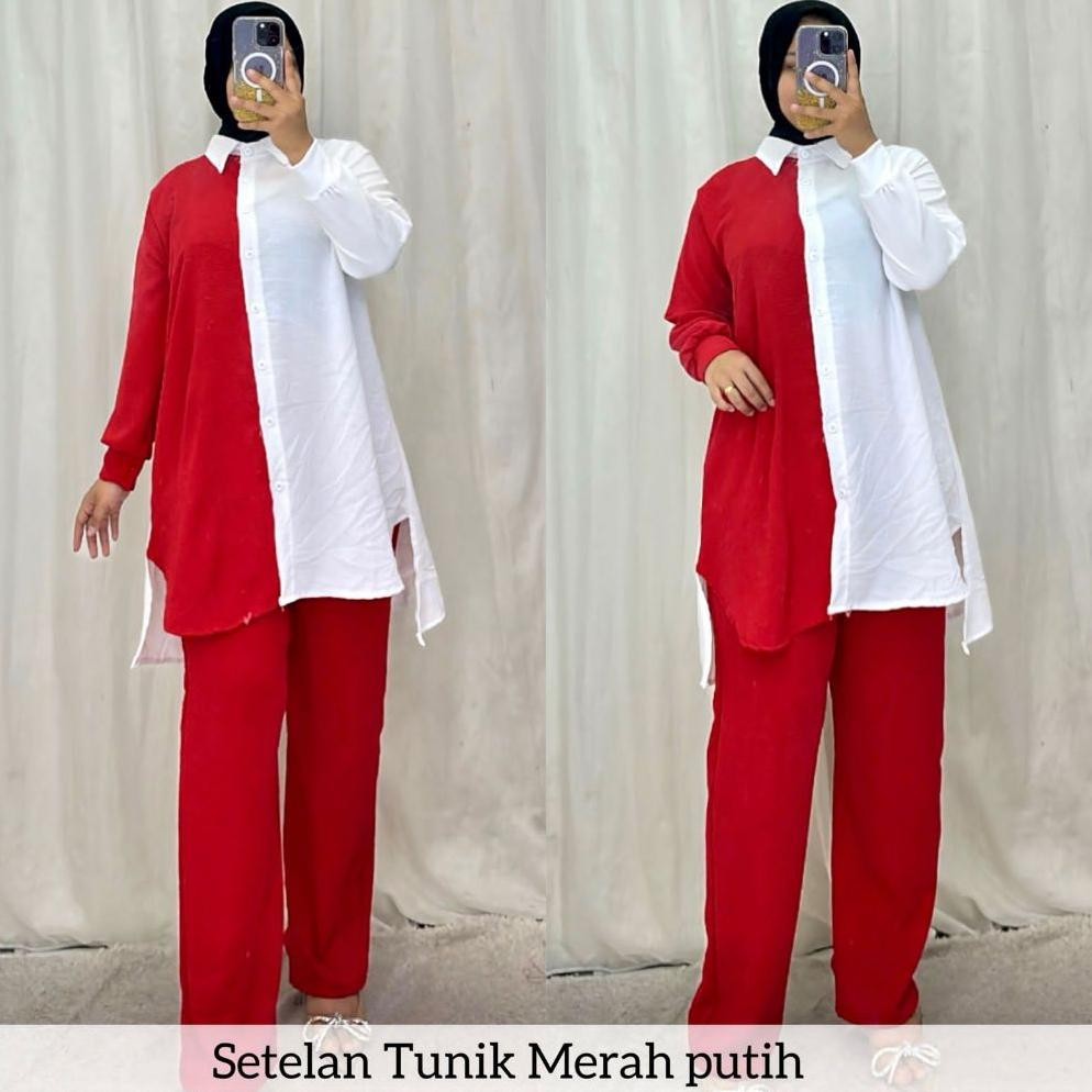 Ow42 Wd-54 Setelan Wanita 17 Agustus Terbaru // Baju 17 Agustus Dewasa // Baju 17 Agustus Couple // 