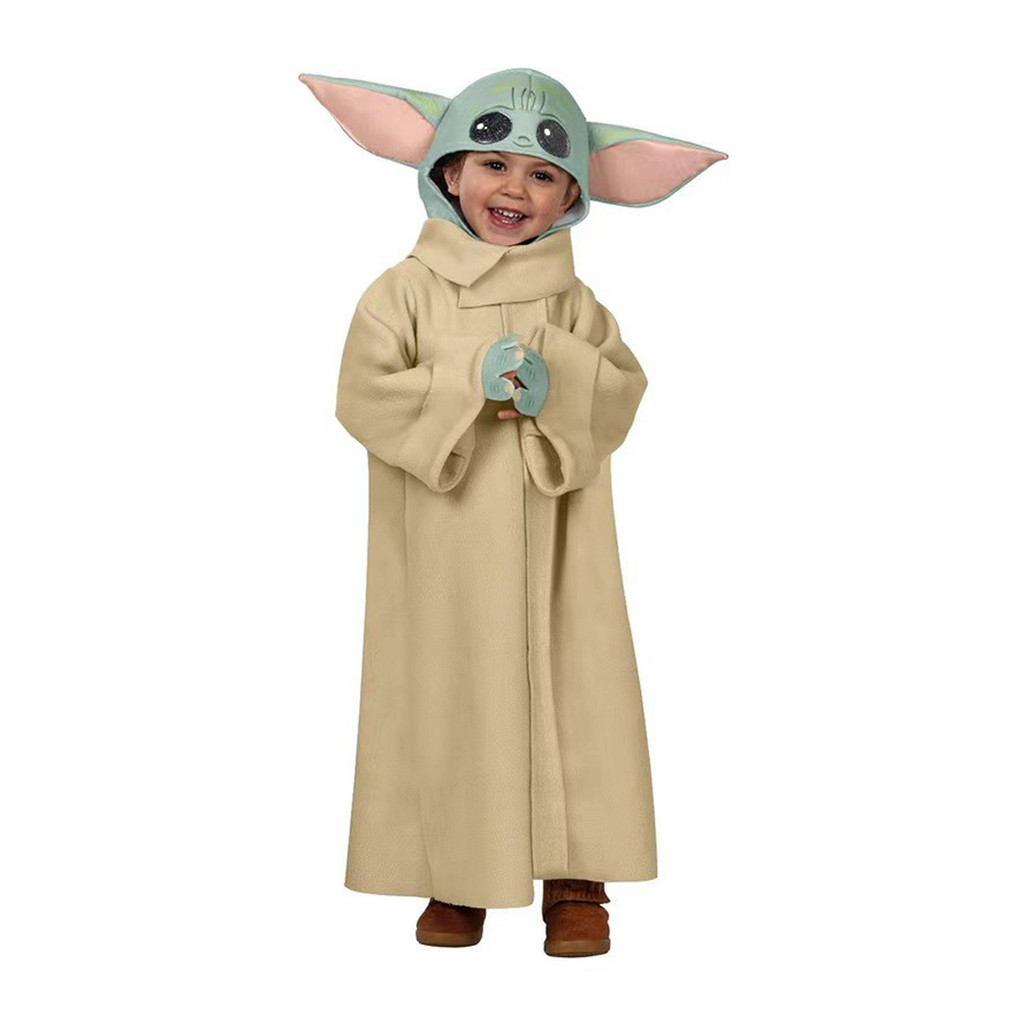 Star Wars The Mandalorian Alien Baby Yoda Children's Costume Stage Performance cosplay Clothing