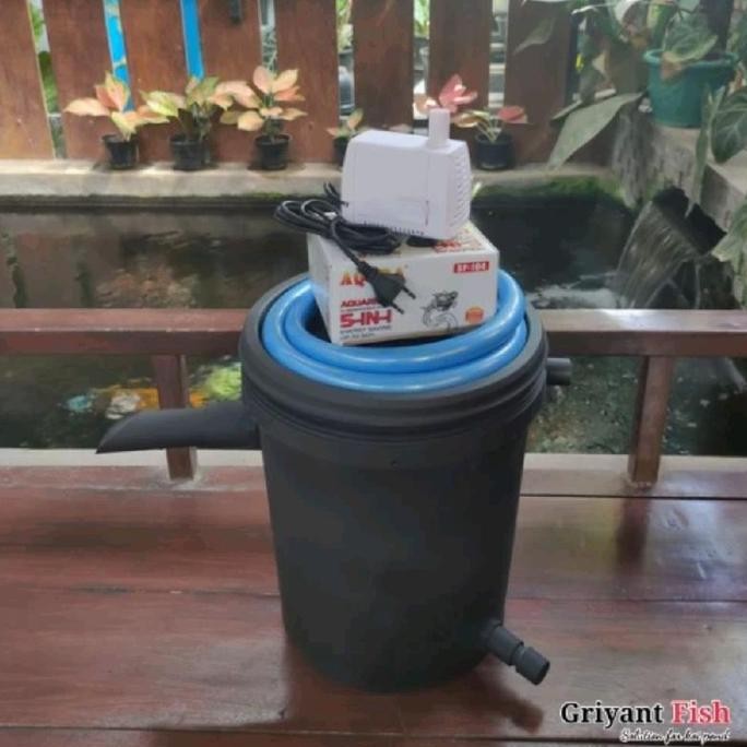 Promo Paket Tong Chamber Media Filter Kecil Pompa Celup Air Kolam Ikan Koi COD