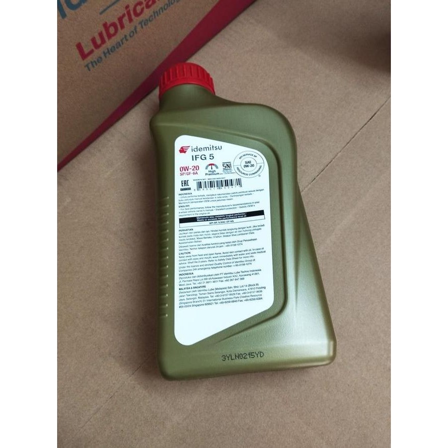 Ready OLI MOBIL IDEMITSU SN GF5 0W20 FULLY SYNTHETIC 1 L