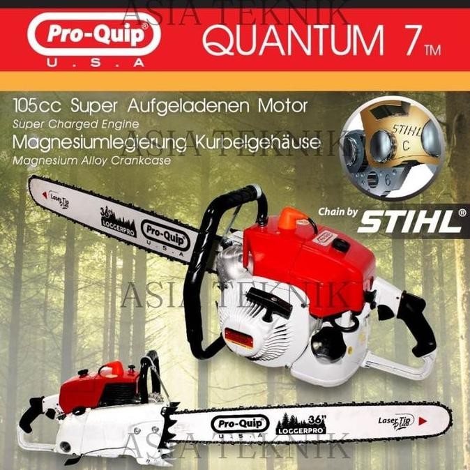Mesin Gergaji Kayu 36Inch Chainsaw Proquip Quantum 7 Gergaji Potong