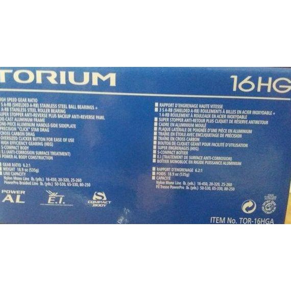 Shimano TORIUM 16 HG Righ Handle