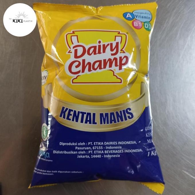 

siap kirim] Kental Manis Dairy Champ 1kg bantal