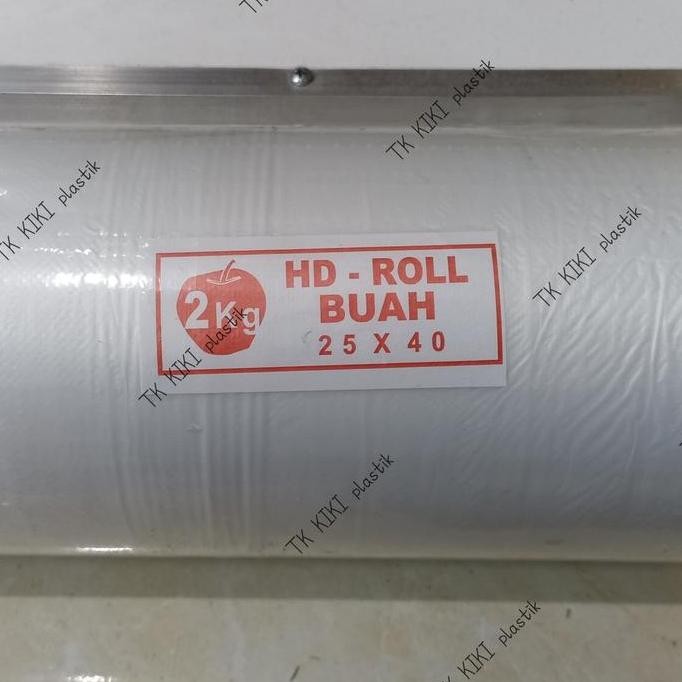 ------] plastik hd roll buah sayur supermarket 25x40 2kg